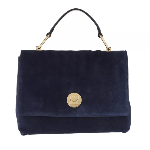Coccinelle Liya Suede Tote Bag Ink Cartable