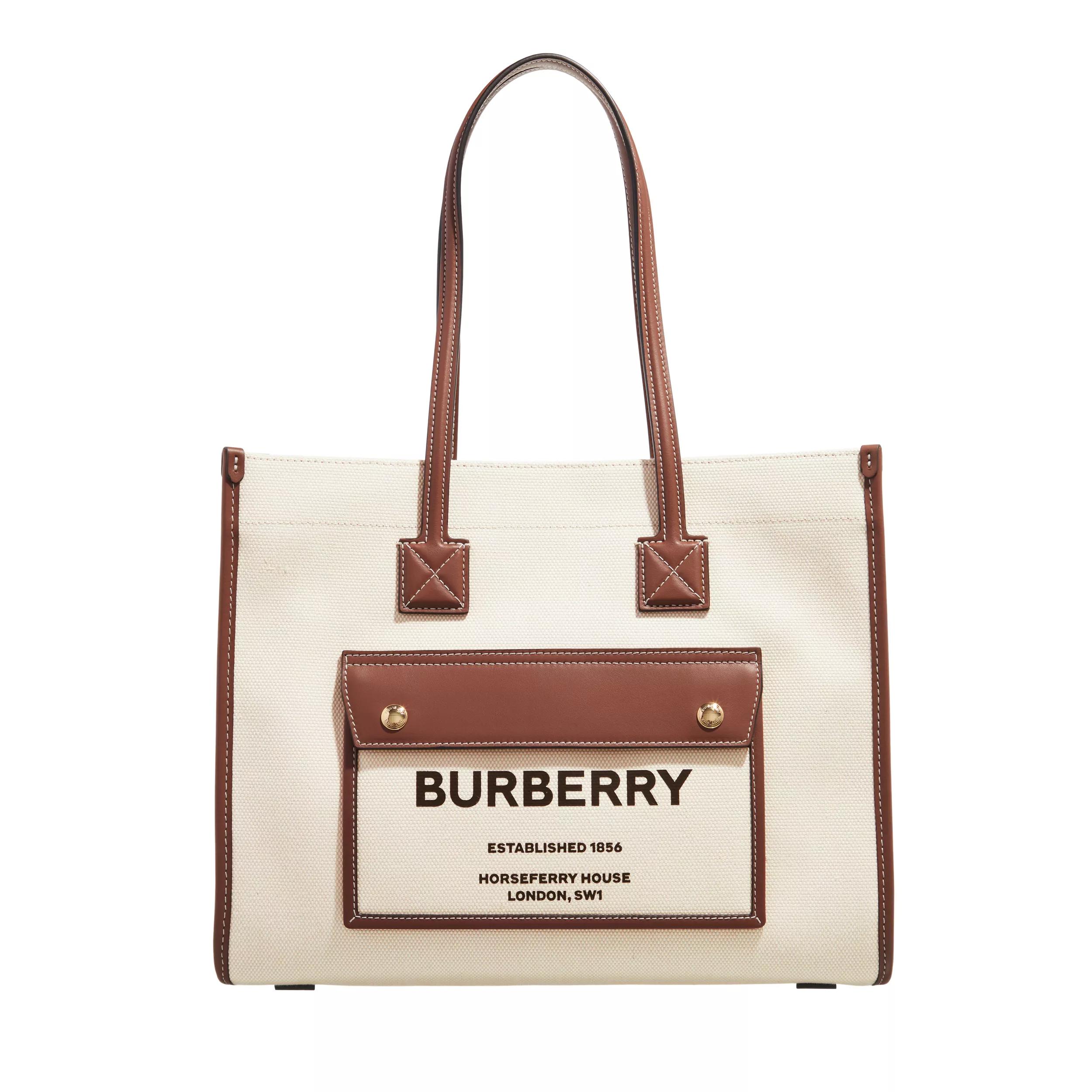 Burberry canvas store tote bag