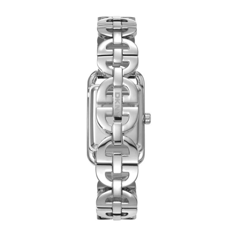 DKNY Quarzuhr Quarzuhr Open Link Square Watch silber(Image 3)