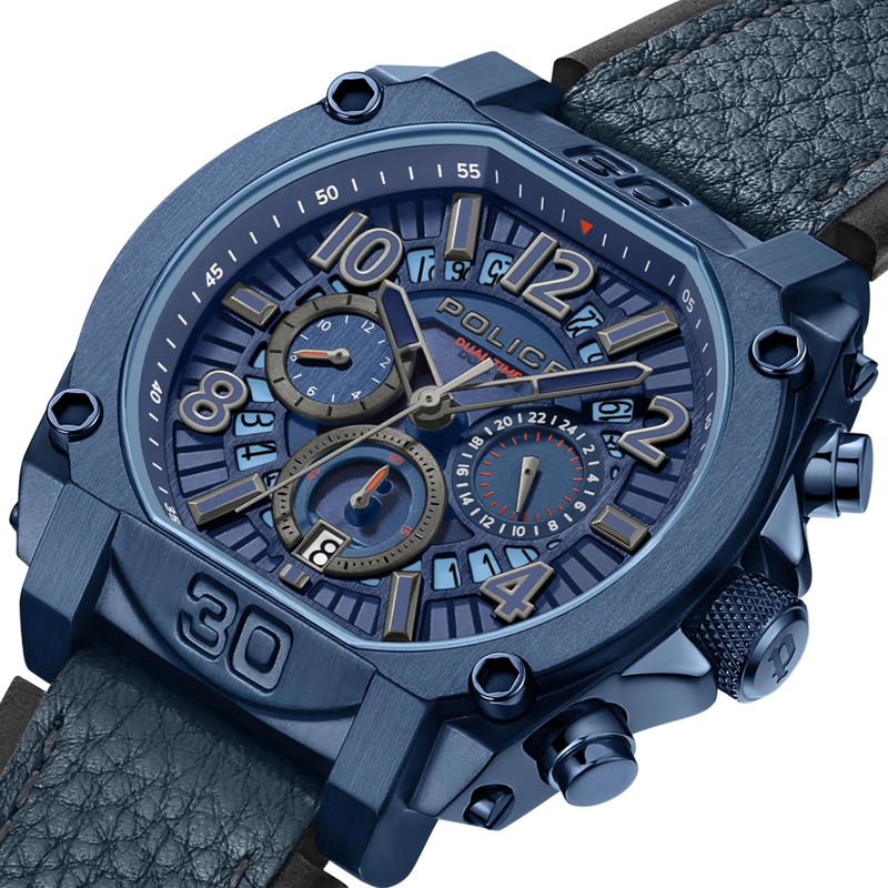 Police Automatikuhr Quarzuhr Norwood blau(Image 4)