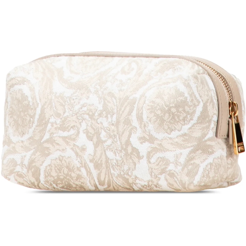 Versace Necessaire Canvas Athena Beauty Pouch braun