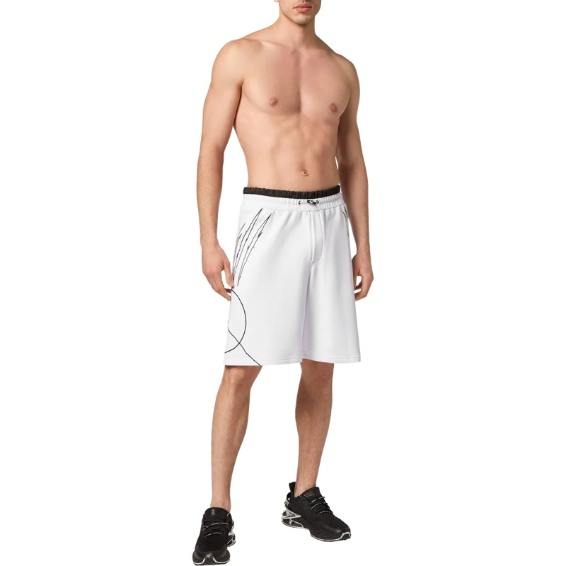 Plein Sport Shorts Shorts Scratch weiss(Image 4)