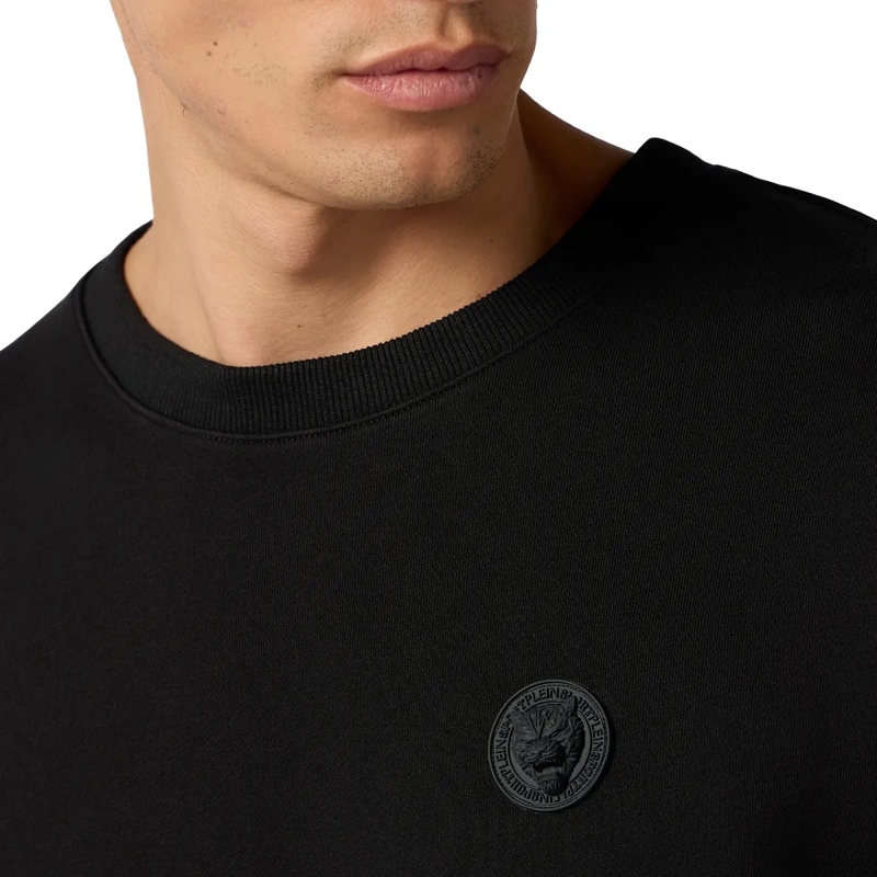 Plein Sport Top Fleece Round Neck Sweatshirt 3D Tiger schwarz(Image 5)