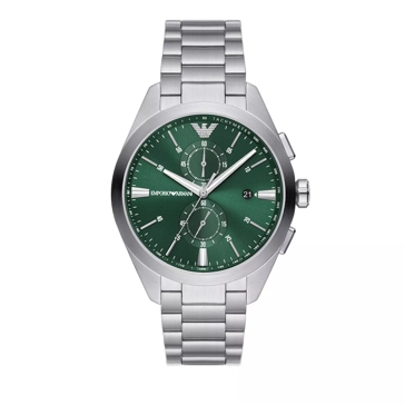 Emporio Armani Chronograph Stainless Steel Watch Silver Chronograph