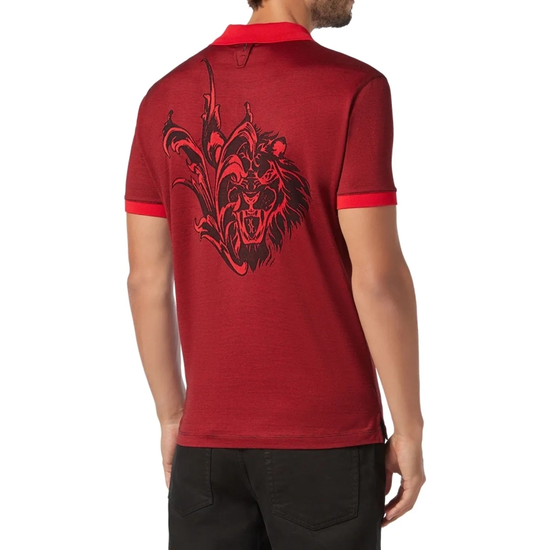BILLIONAIRE Top Poloshirt Lion rot(Image 2)