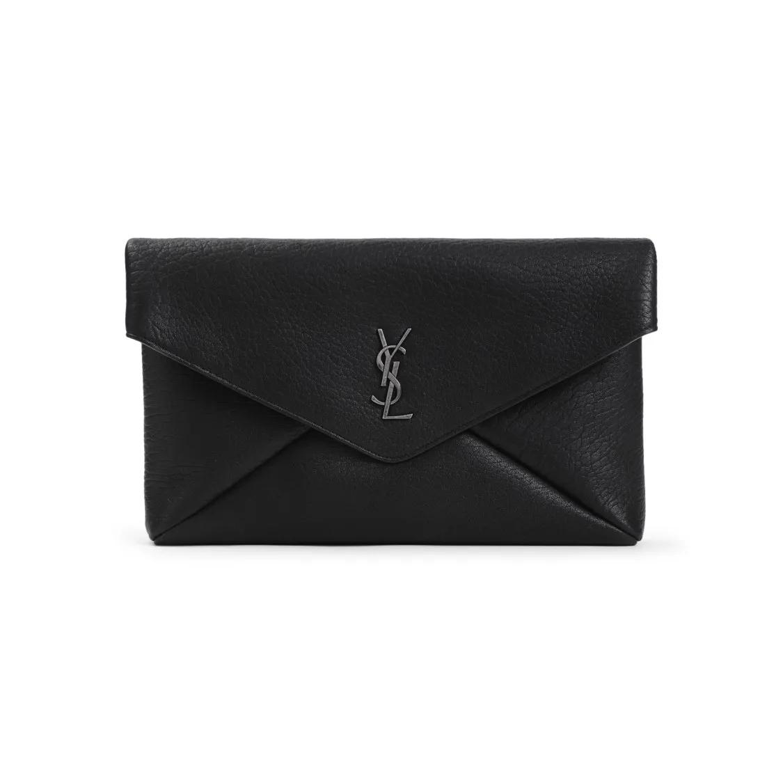 Saint Laurent Pochettes - Black Lamb Leather Large Pouch - Gr. unisize - in Schwarz - für Damen