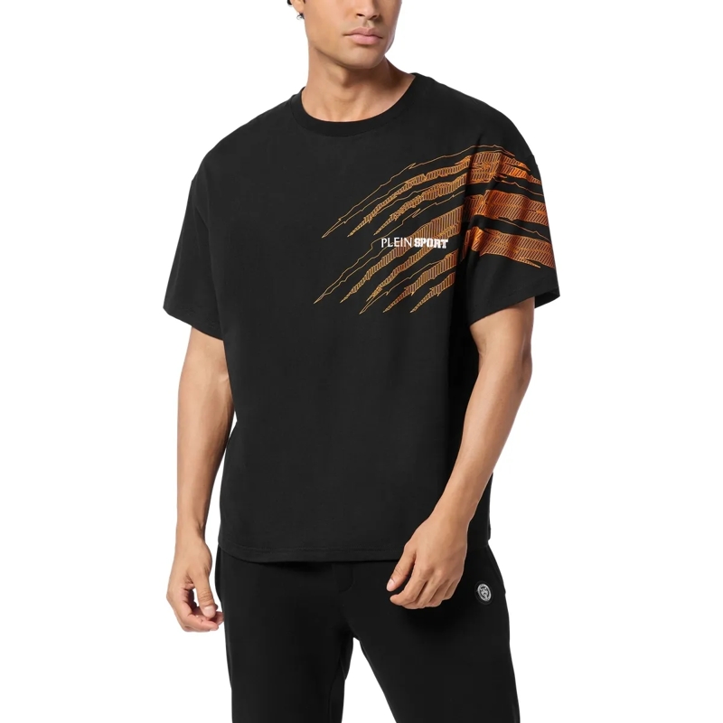 Plein Sport T-Shirt T-Shirt Rundhalsausschnitt Ss Scratch schwarz(Image 3)