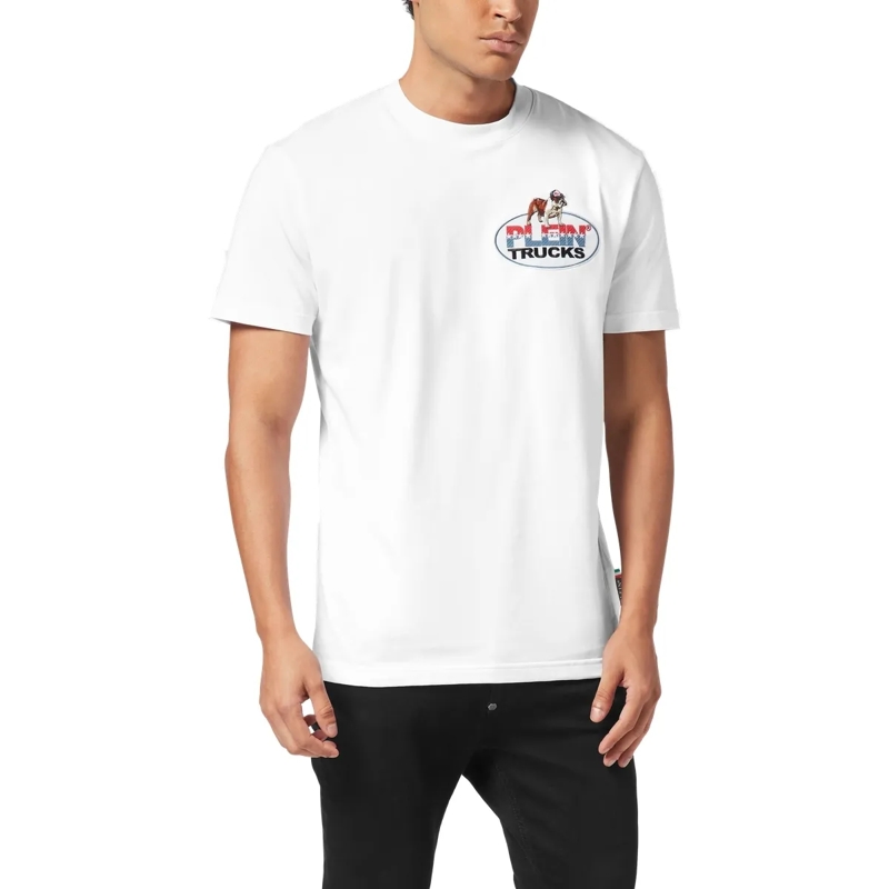 Philipp Plein T-Shirt T-Shirt Rundhalsausschnitt Ss Bulldog weiss(Image 3)