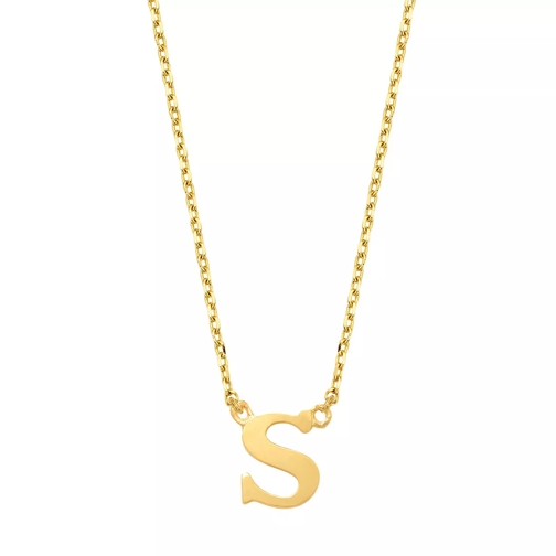 Isabel Bernard Medium Halsketting Le Marais Chloé 14 Karat Initial Necklace Letter S Gold