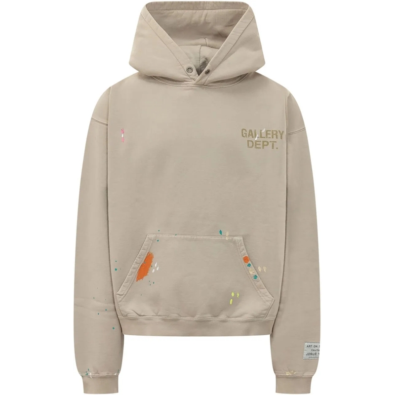 Gallery Dept.  Felpa con Cappuccio e Logo taupe