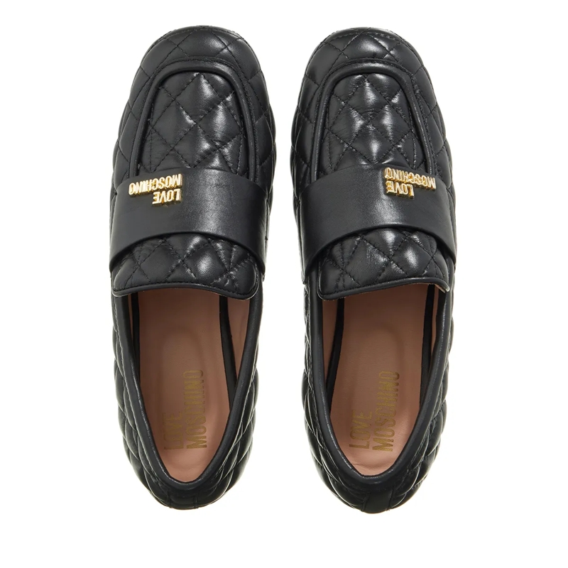 Love Moschino Bootsschuhe New Flat Love Scarpa Donna Nero(Image 4)