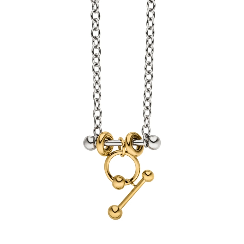 Liebeskind Berlin Mittellange Halskette Edelstahl Urban Chic silber(Image 4)