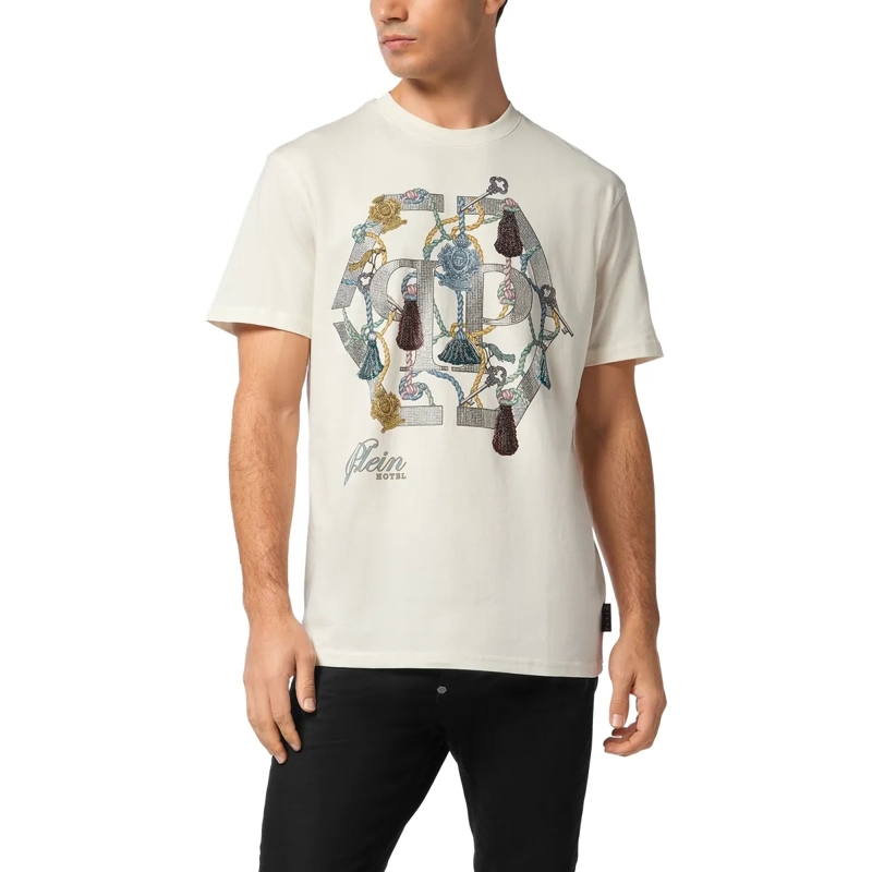 Philipp Plein T-Shirt T-Shirt Rundhalsausschnitt Ss weiss(Image 3)