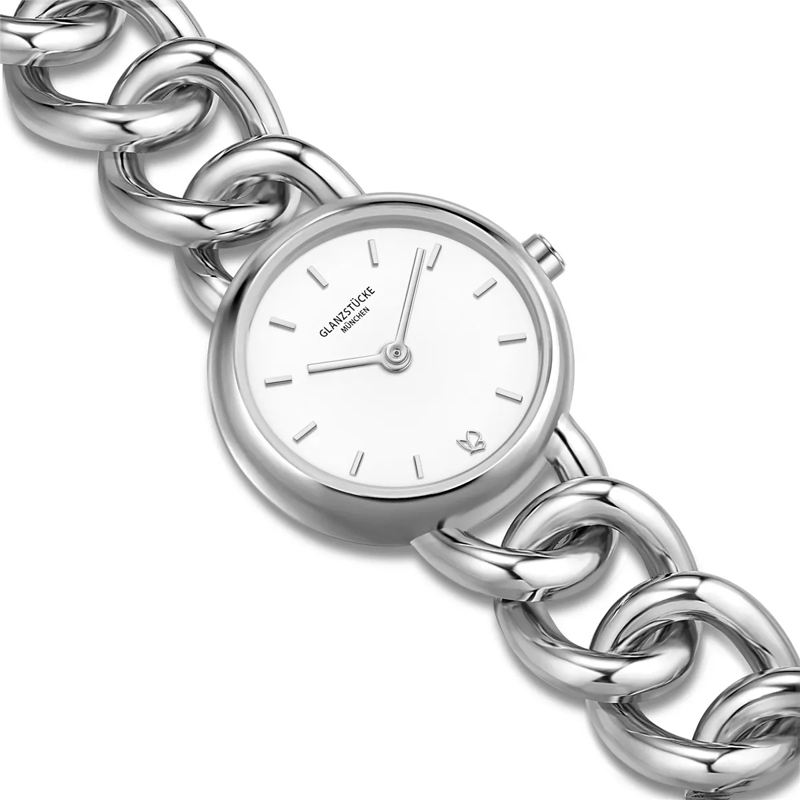 Glanzstücke München Automatikuhr Damen Armbanduhr Metall-Legierung silber(Image 6)