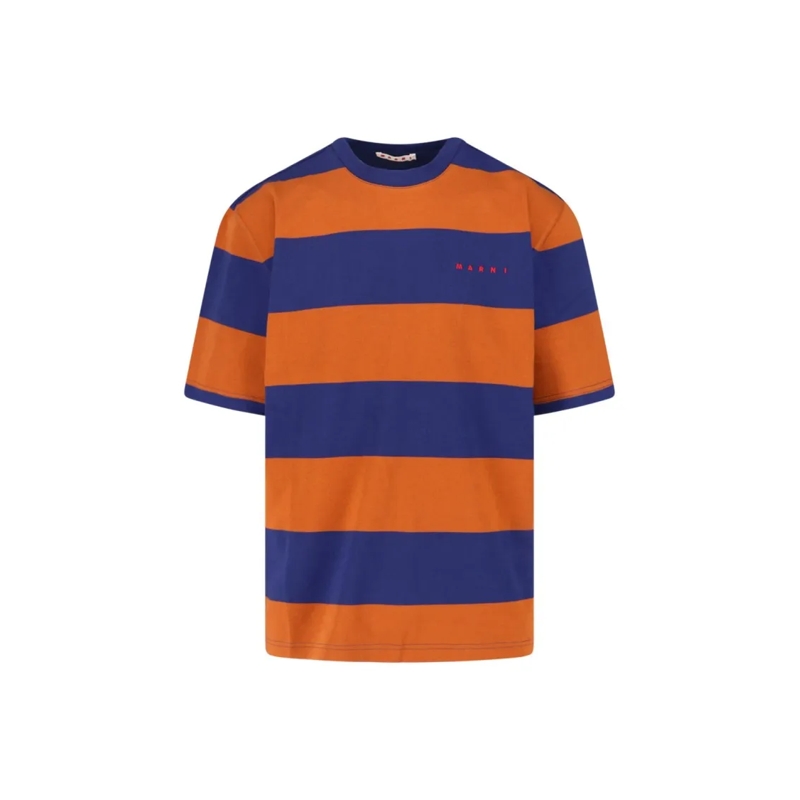 Marni T-shirt Multicolour T-Shirts With Dynamic Patterns Multicolor