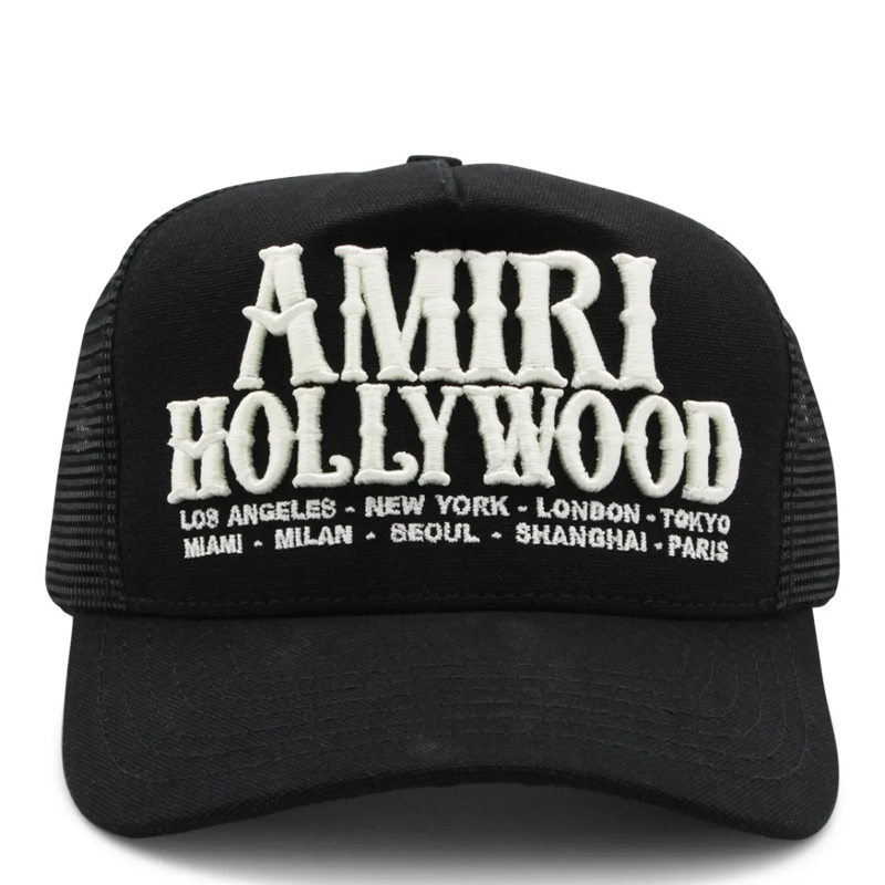 Amiri Hoed Black Cotton Hat Black