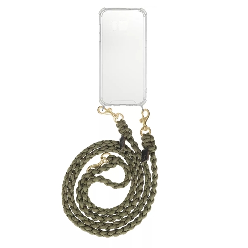 fashionette Smartphone Galaxy S7 Edge Necklace Braided Olive Portacellulare a borsetta