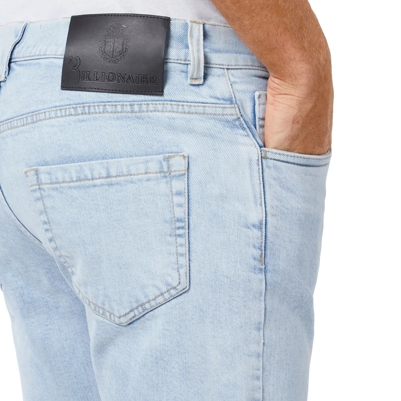 BILLIONAIRE Jeans mit geradem Bein Jeans Regular Fit hell-blau