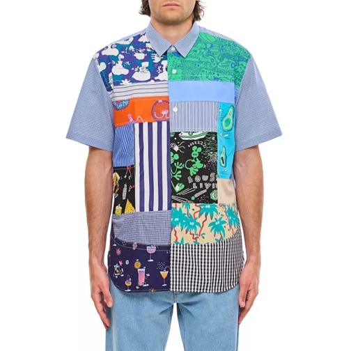 Junya Watanabe  Short Sleeve Patch T-Shirt Blue