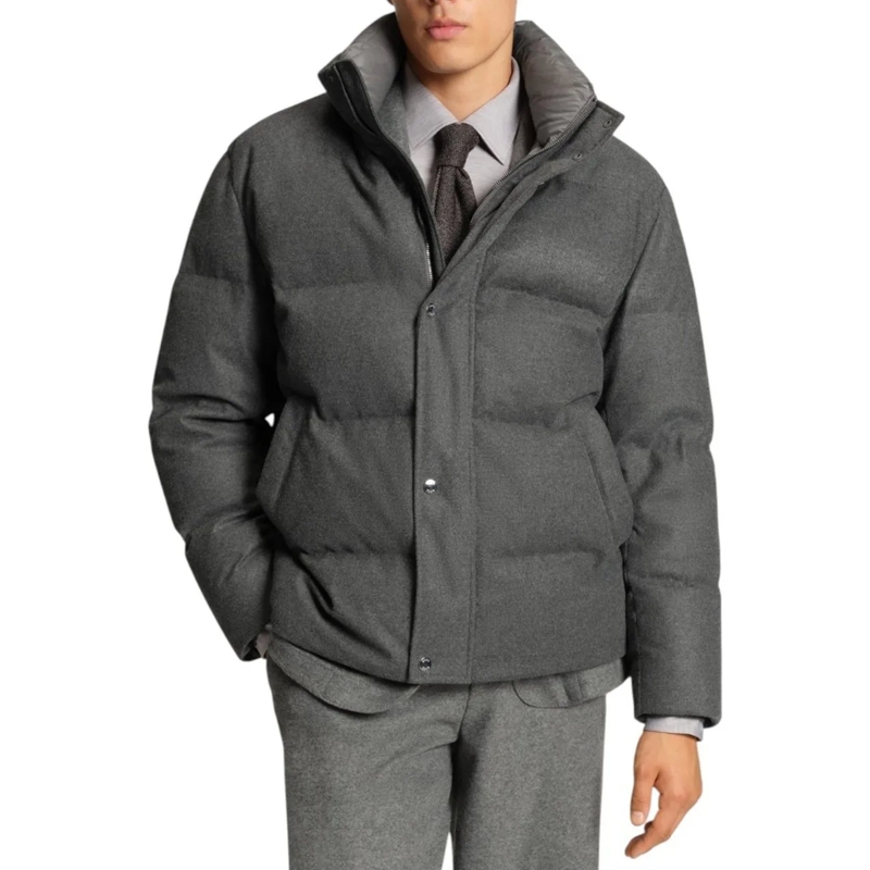 Boss Daunenjacke Heren Jas grau