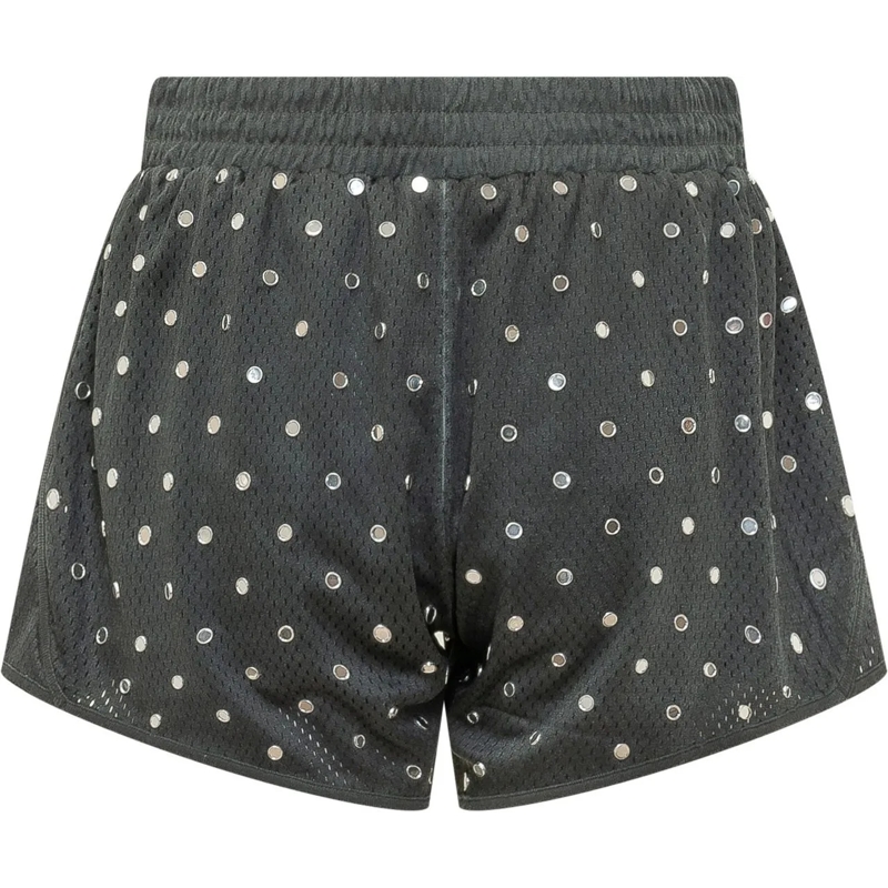 Pinko Shorts Short in Rete con Strass schwarz(Image 2)