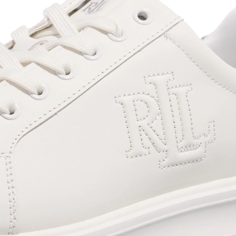 Lauren Ralph Lauren Low-Top-Sneaker Ainsley-Sneakers-Low Top Lace Snow White/Polished Silver(Image 5)