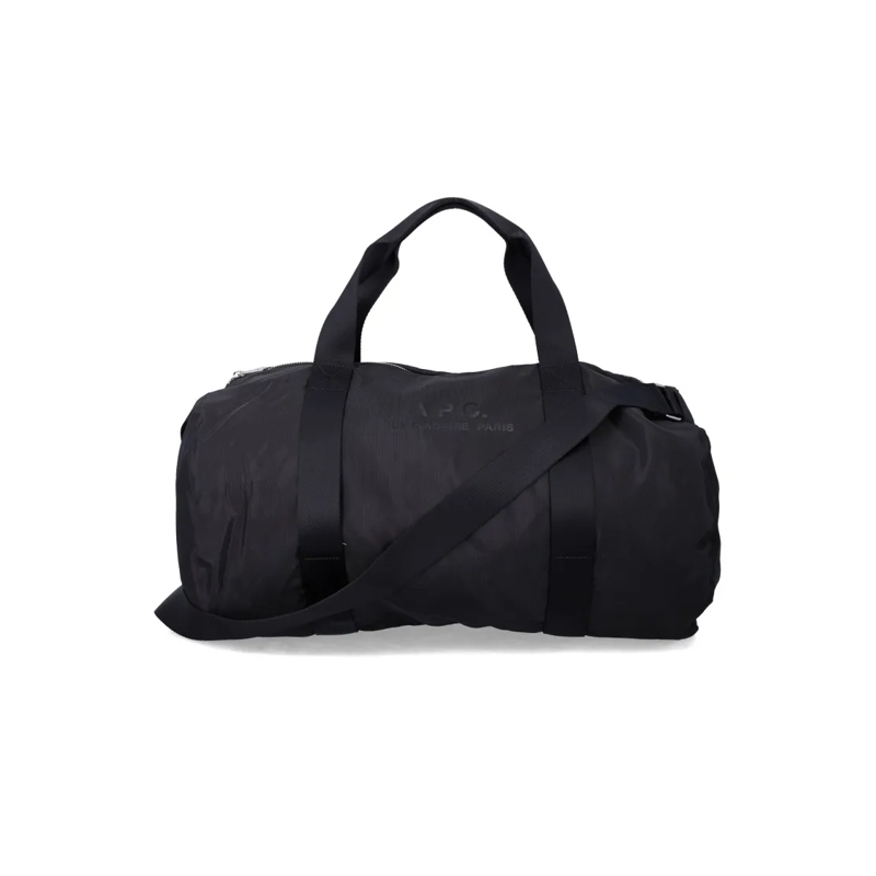 A.P.C. Travel Bag Backstage Gym Bag Black