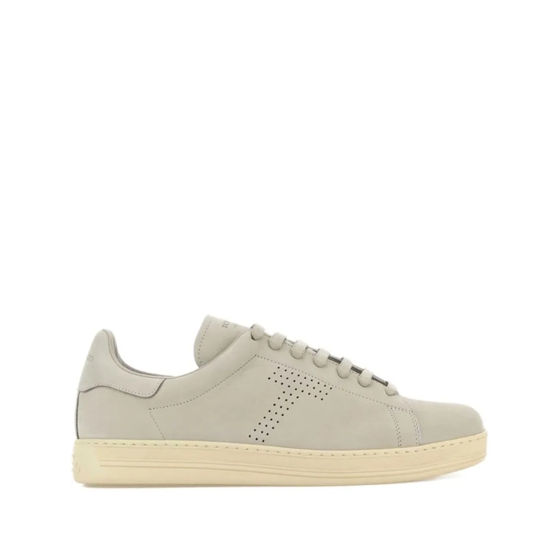 Tom Ford Low-Top-Sneaker Low-Top Sneakers In Cream Suede Neutrals
