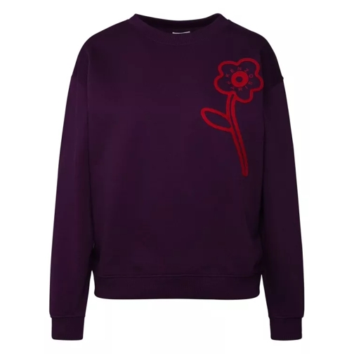 Kenzo Purple Cotton Sweatshirt Purple 