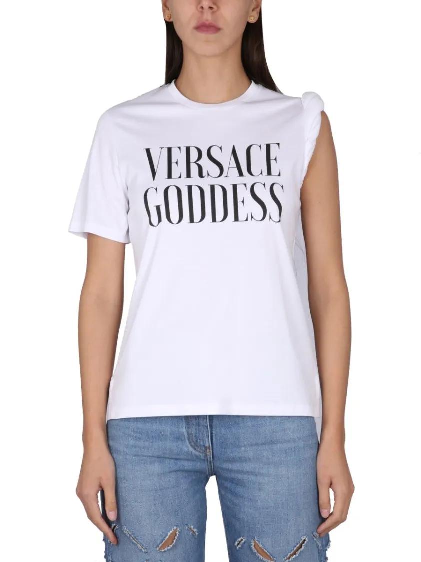 Thumbnail - Versace - Goddess T-Shirt - Größe 38 - weiß