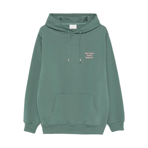 Drôle De Monsieur Hoodie Hoodie mit Slogan-Print DARK GREEN DARK GREEN