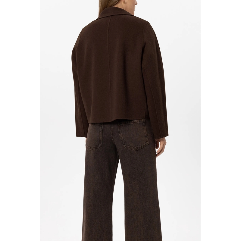 Luisa Cerano Overgangsjas Doubleface-Jacke mit Schal marone(Image 4)