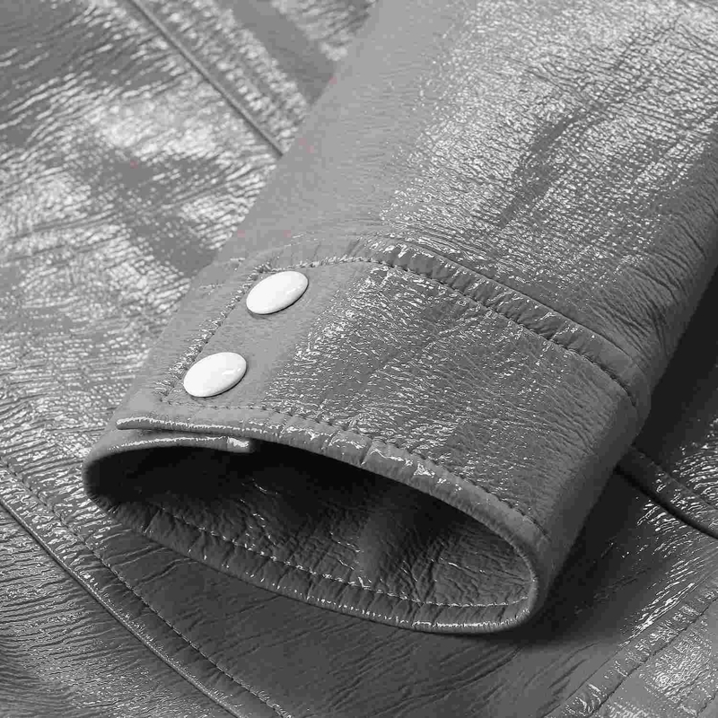 Courrèges Veste de transition Cropped Jacket With Pointed Collar Grey(Image 11)