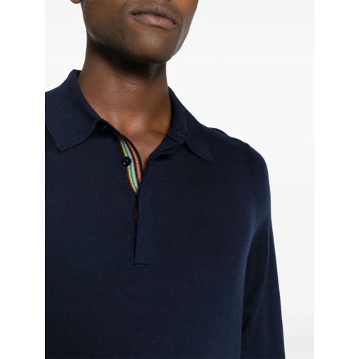 Paul Smith Polohemd Logo Sweater Blue