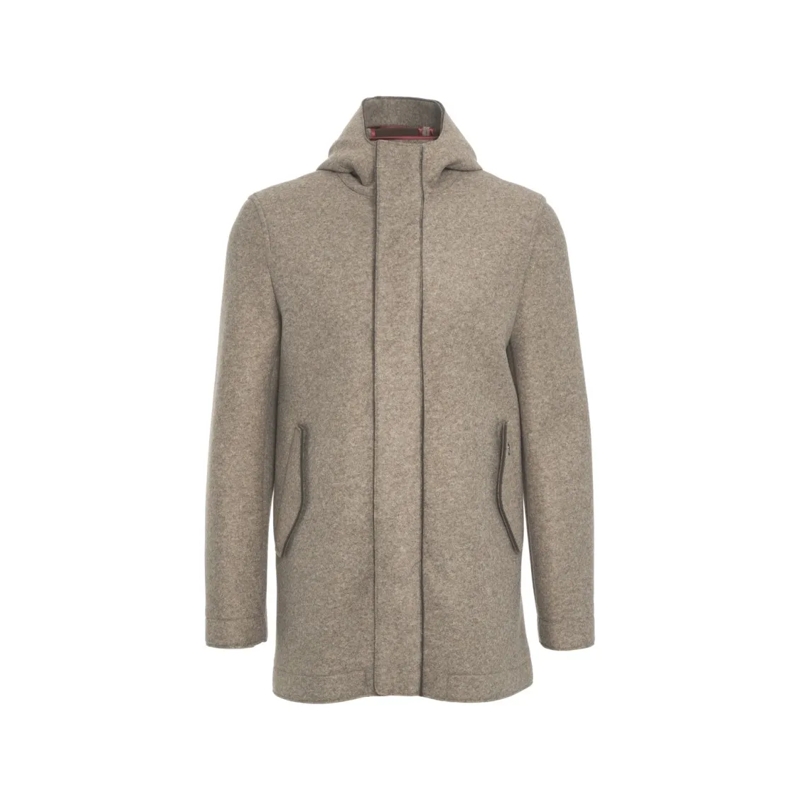Bob Manteau d'hiver Hooded Wool Coat Grey