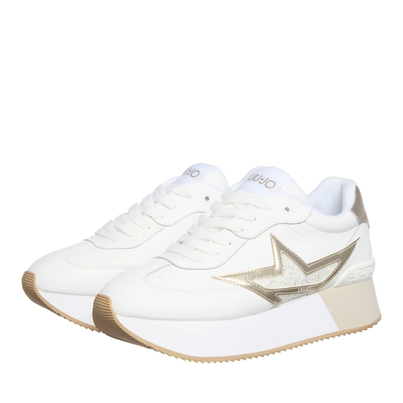 LIU JO Plateau-Sneaker Dreamy Off White/Light Gold
