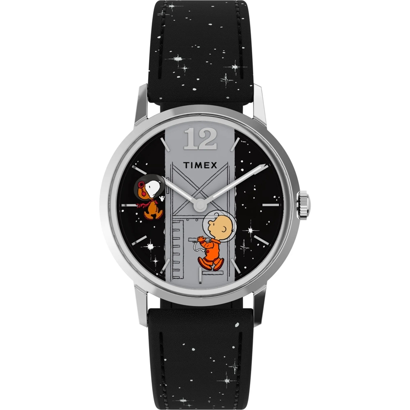 Timex Quarzuhr Mechanische Handaufzug-Uhr Timex X Peanuts® Marlin schwarz