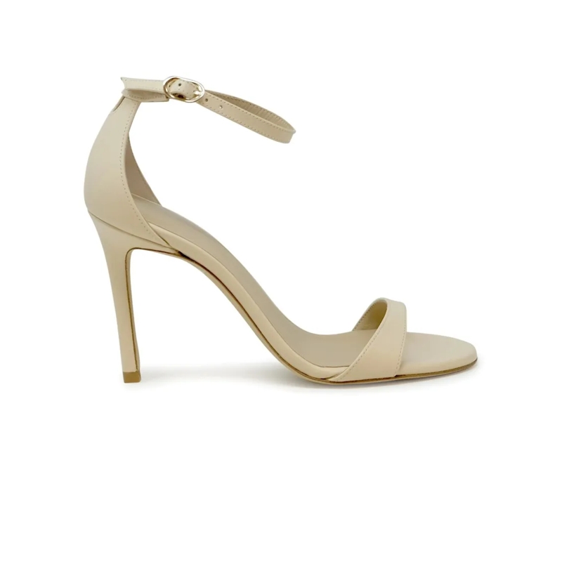 Stuart Weitzman Sandalen Ivory Leather Nudist Ii 100 Sandals Neutrals