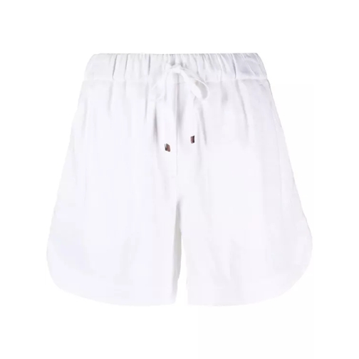 Lorena Antoniazzi White Side Striped Shorts White 