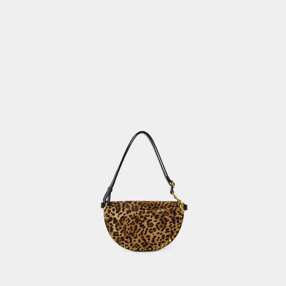 Isabel marant Shoppers Skano Shoulder Bag Leather Leopard Print in bruin