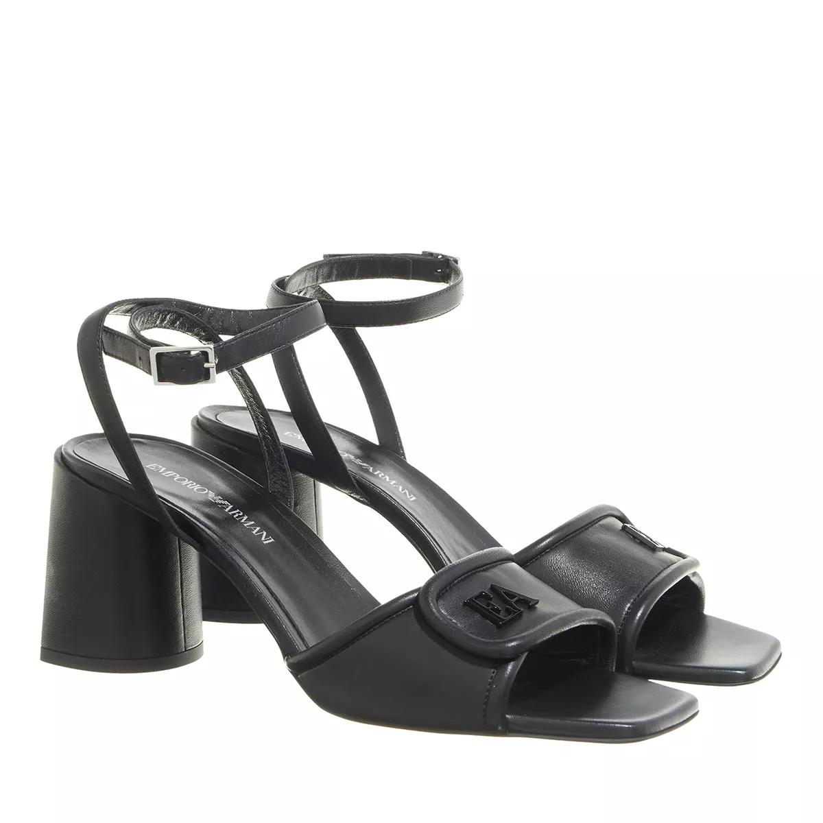 Emporio Armani Sandal Black Strappy Sandal