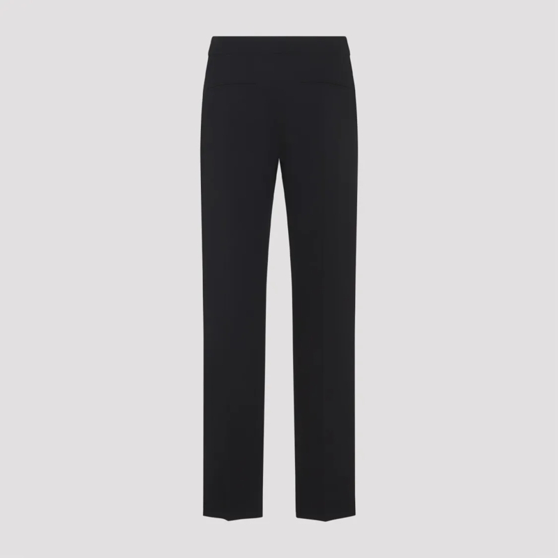Khaite Casual broeken Straight-Leg Trousers With Clean Waistband And Ref Black(Image 3)
