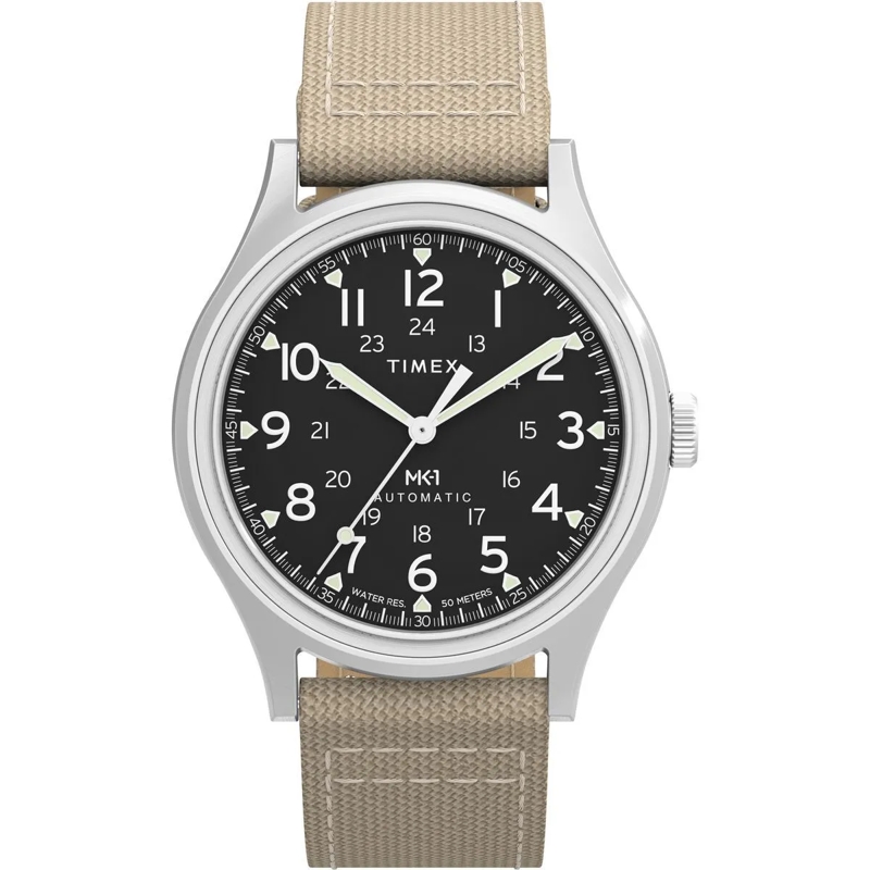 Timex Quarzuhr Mechanische Automatikuhr Mk1 Automatic beige