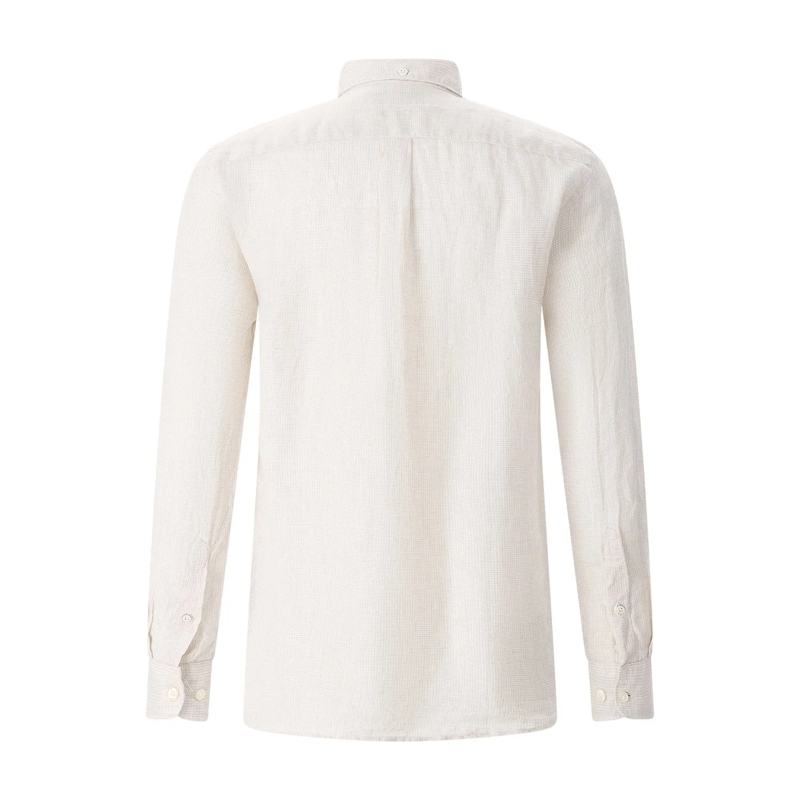 Barbour T-Shirt Hemd Linton aus Leinen beige(Image 2)