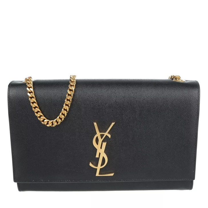 Ysl bag black on black sale