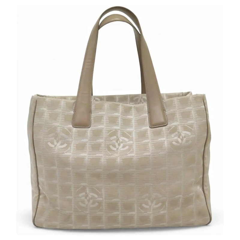 Chanel Schultertasche CHANEL 8 STUNDEN KREUZFAHRT SHOPPING TASCHENHANDTA beige