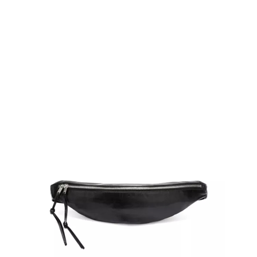 Jil Sander Black Embossed Logo Bag Black Pochette