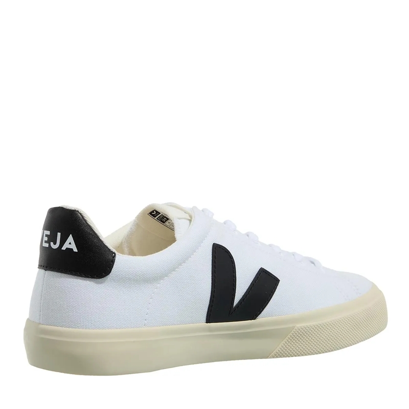 Veja Lage-top sneaker Campo Canvas White Black(Image 4)