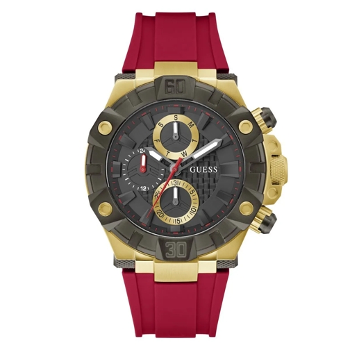 Guess Quarz-Uhr Quarz-Analoguhr Ignite rot