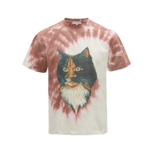 J.W.Anderson Shirts Tie-Dye-T-Shirt mit Print 619 Tobacco